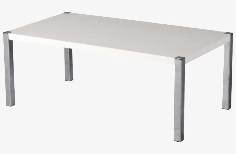 Glossy Coffee Table Hire - Charisma Glossy Coffee Table With Chrome Frame, transparent png download