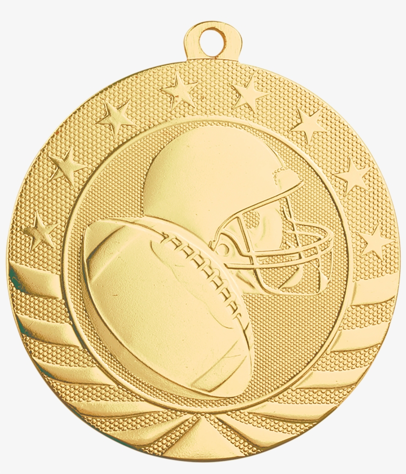 Picture Of Football Starbrite Medal - 1st Place Gold Medal, transparent png download