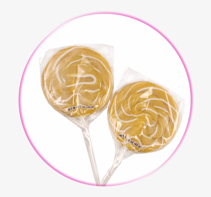Gold Swirl Lollipops - Lollipop, transparent png download