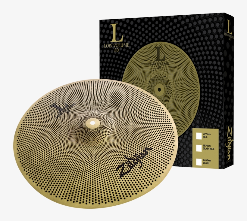 L80 Low Volume 10" Splash Cymbal - Zildjian Low Volume 80, transparent png download
