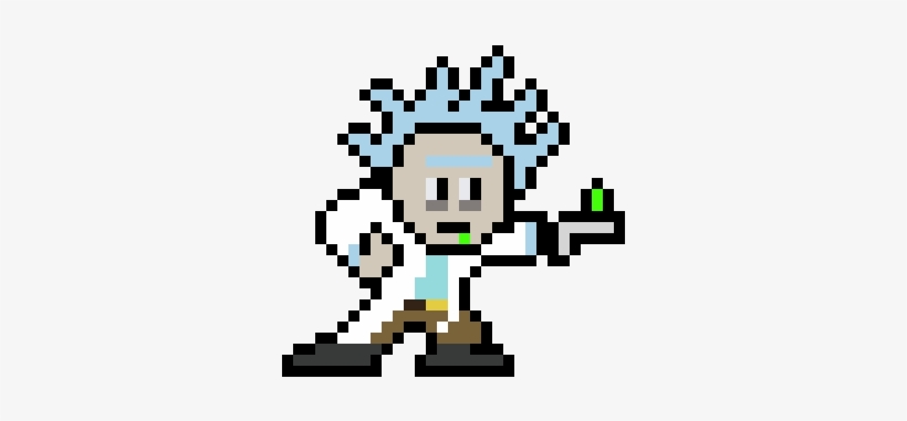 Rick Sanchez - Rick Sanchez Pixel Art, transparent png download