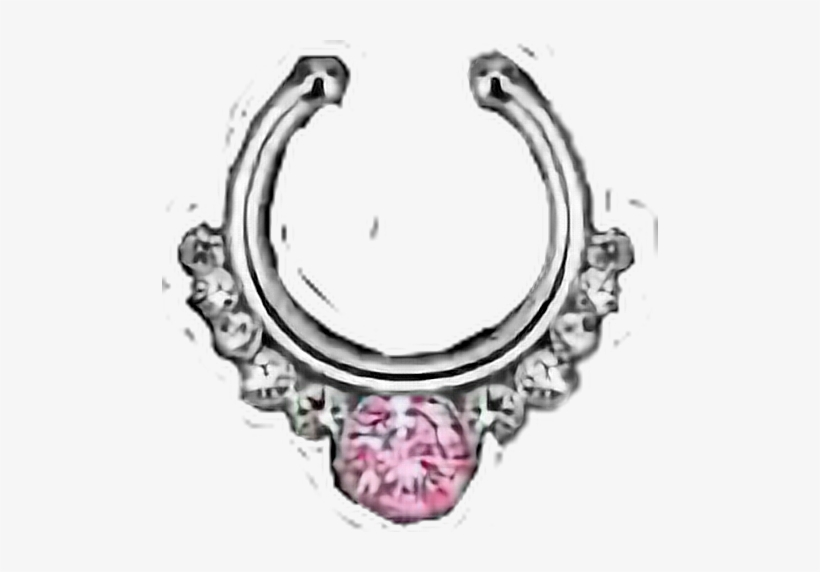 Piercings Piercing Septum Septumpiercing Septumpiercing - Crystal Rhinestone Stainless Steel Nose Ring Body Piercing, transparent png download
