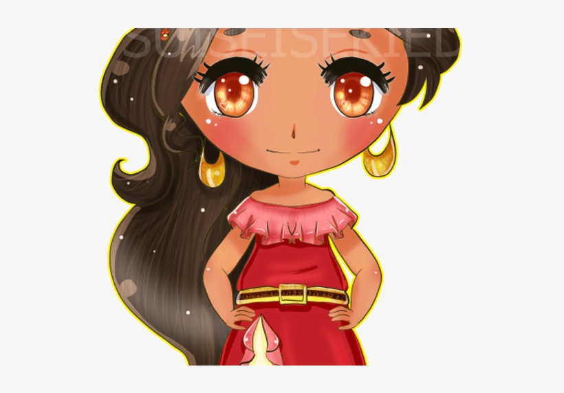 Chibi Of Elena Of Avalor Elena Of Avalor Rules Pinterest - Elena De Avalor Chibi, transparent png download