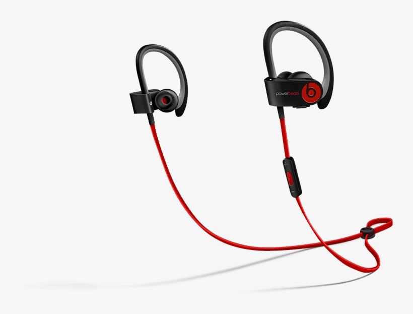 Black And Red Powerbeats, transparent png download