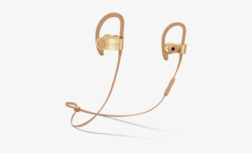Beats By Dre Balmain Range Headphones Earphones Music - Beats Powerbeats3 Bluetooth Wireless In-ear Earphones, transparent png download