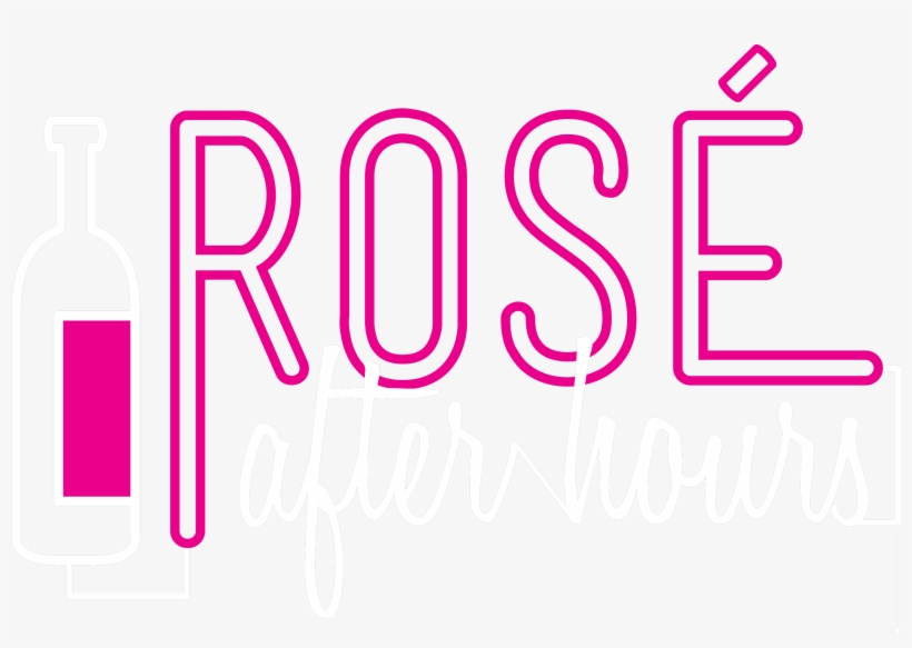 Roselogowhite - Pink Rose Wine Design Png, transparent png download