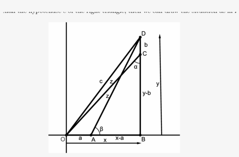 Right Triangle With Legs X And Y Where Z Is Less Than - Right Triangle, transparent png download