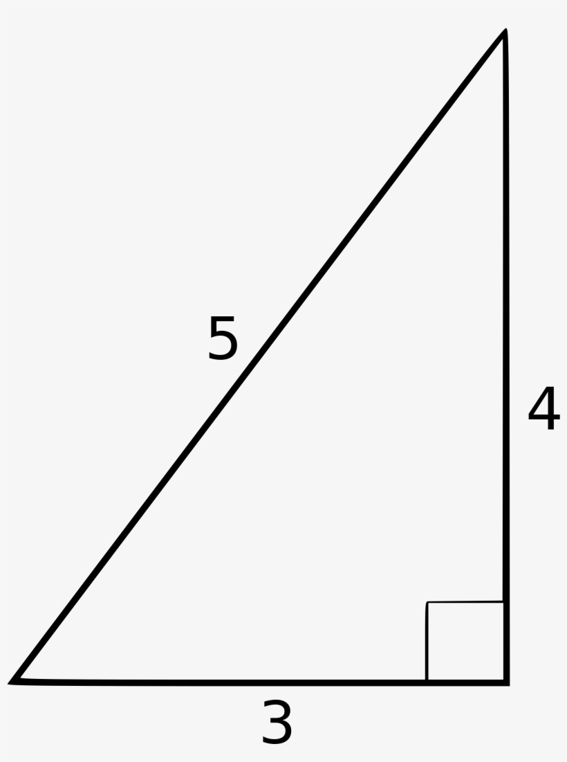 2000px 3 4 5 Triangle - 3 4 5 Üçgeni, transparent png download