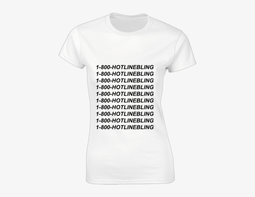 Singoutloud Hotline Bling Printed T-shirt - Redbubble Hotline Bling - Black Kinderbekleidung, transparent png download