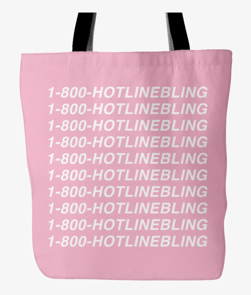 1 800 Hotlinebling Tote Bag - Pastel Pink Hotline Bling, transparent png download