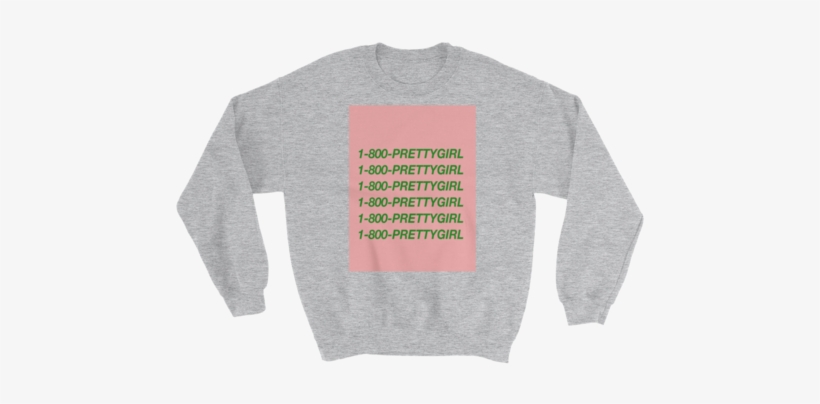 1 800 Prettygirl Hotline Bling Inspired Unisex Crewneck - Usa For Africa T Shirt, transparent png download