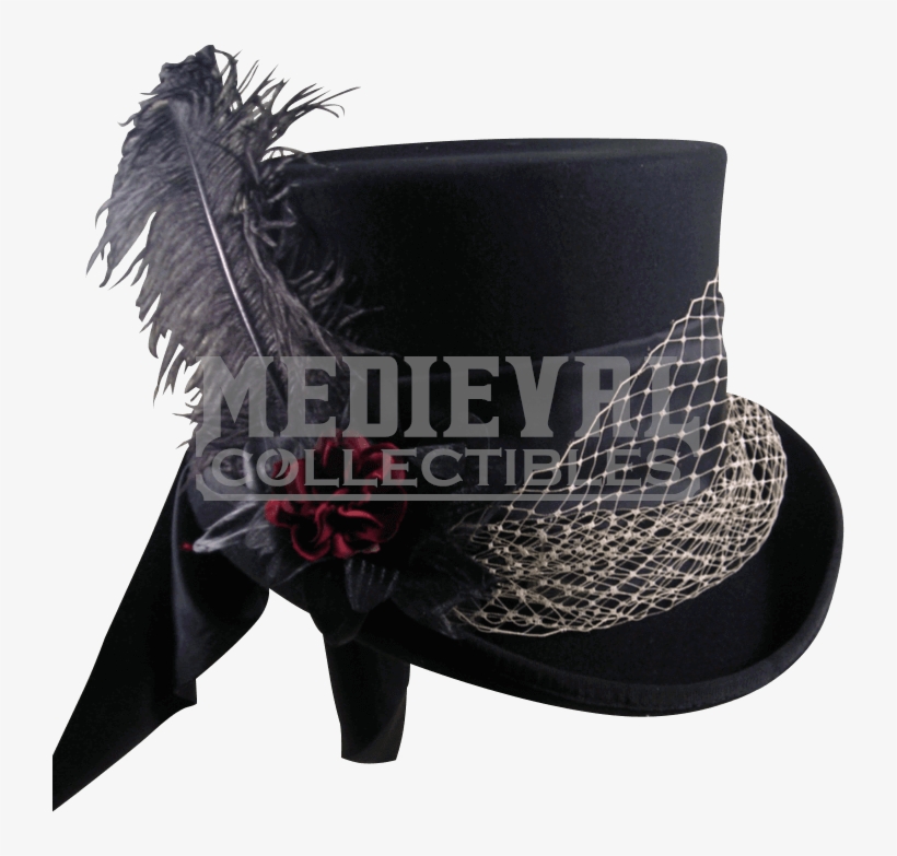 Mad Hatter Felt Top Hat - Hat, transparent png download