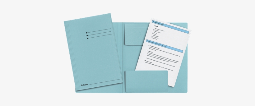 Products - Esselte Manilla - 3-flap Folder - Folio - For 200 Sheets, transparent png download