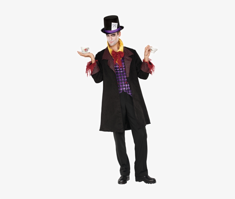 Gothic Mad Hatter - Men's Willy Wonka Costume, transparent png download