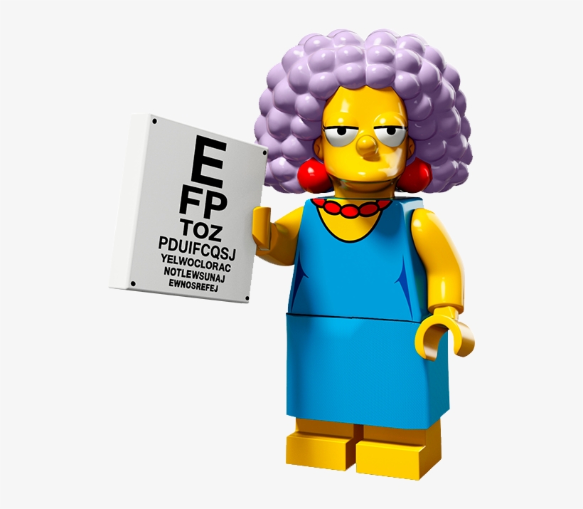 Selma Bouvier Terwilliger Hutz Mcclure Is Marge Simpson's - Lego 71009 Minifigures, The Simpsons Series 2, transparent png download