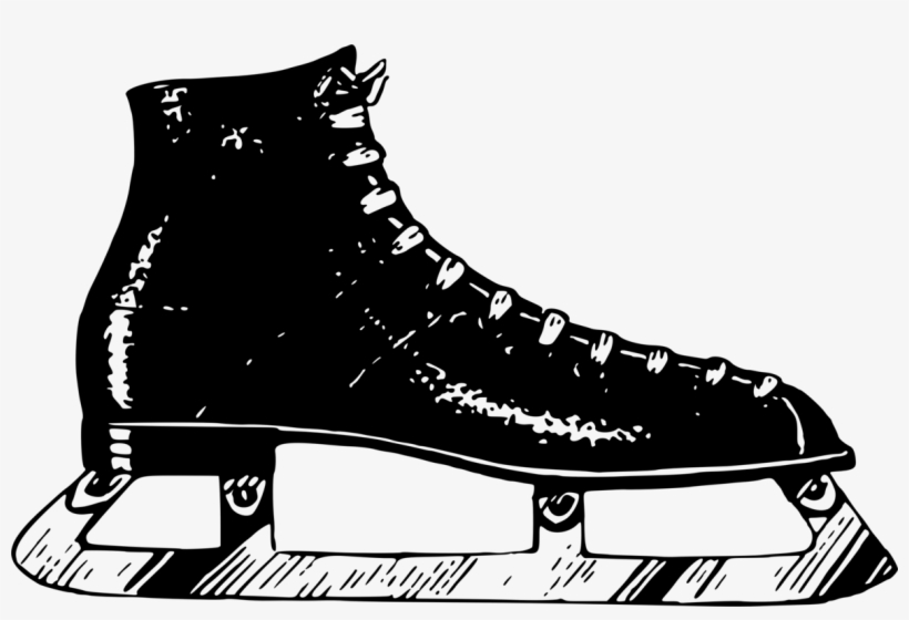 Skate 2 Ice Skates Skateboarding Ice Skating - Ice Skating, transparent png download