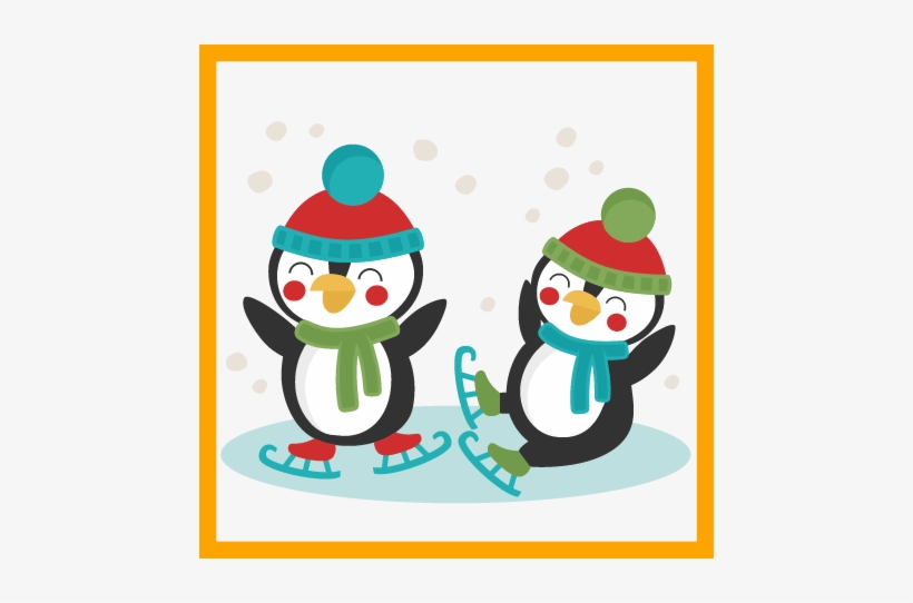 Fascinating Penguin Clipground Pics For On Popular - Penguin Ice Skating, transparent png download