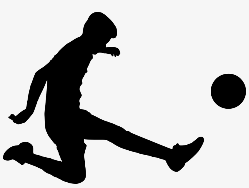 Silhouette, Football, Soccer, Ball, Boy, Competition ...