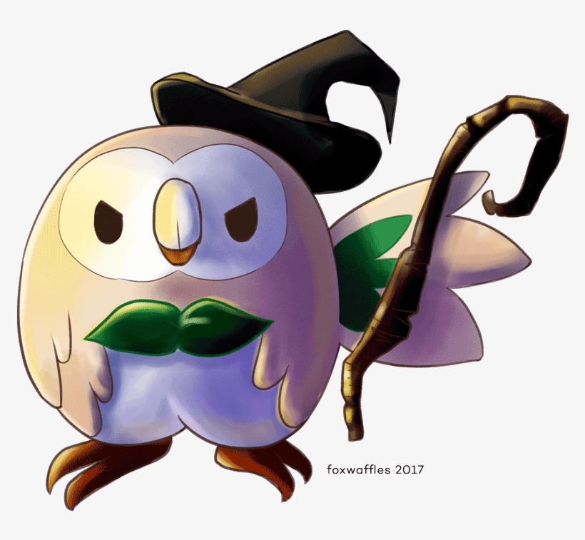 Oc Arthalloween Rowlet Doodle I Did, Happy October - Halloween Rowlet, transparent png download