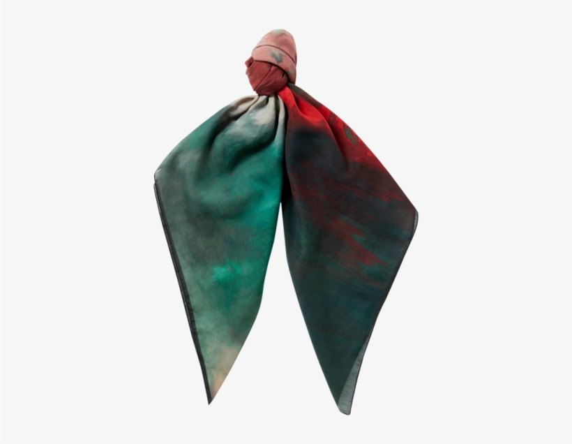 Viola Landscape Printed Scarf - Viola, transparent png download