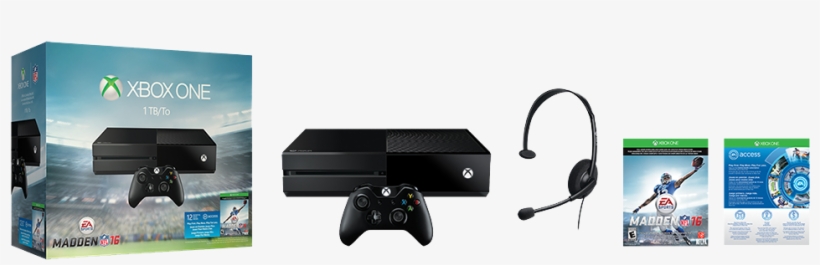 Xbox One 1tb Madden Nfl 16 Bundle, transparent png download