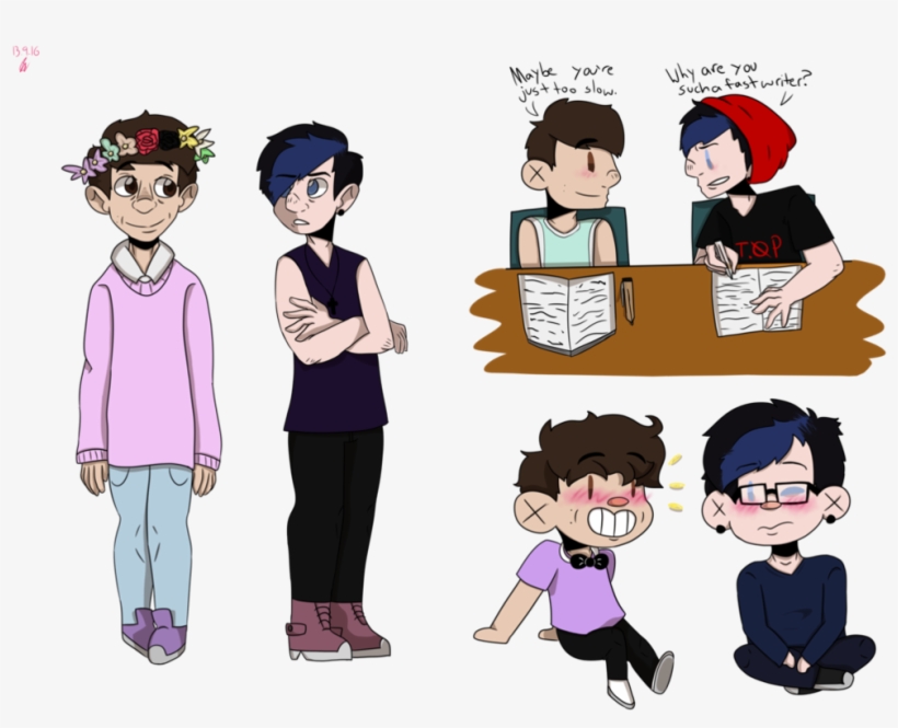 Dan And Punk Phil By Misssparki - Pastel And Punk Phan, transparent png download