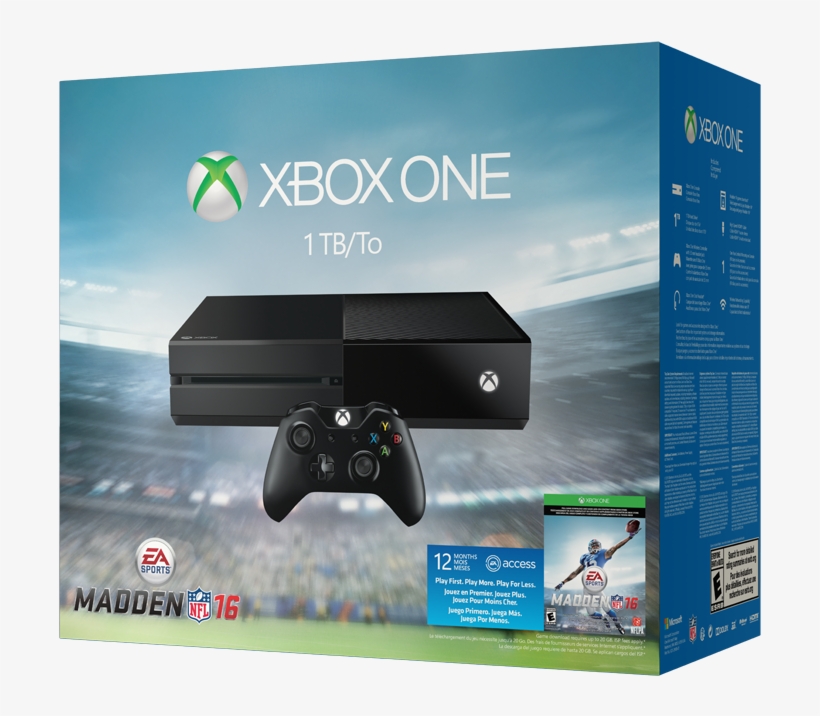 Xboxone 1tbconsole Madden16 Uscan Anr Rgb - Xbox One S 1tb Madden Bundle, transparent png download