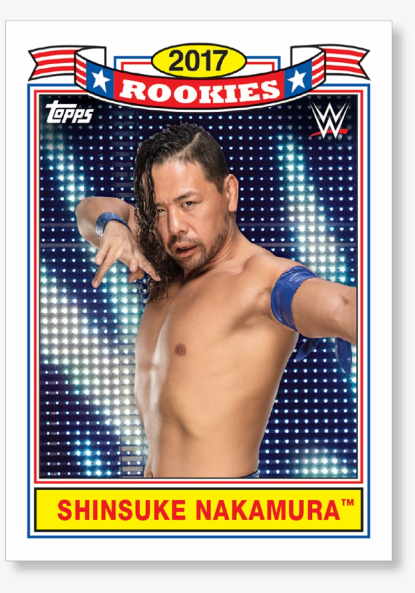 2018 Topps Wwe Heritage Shinsuke Nakamura Top Ten Rookies - Barechested, transparent png download