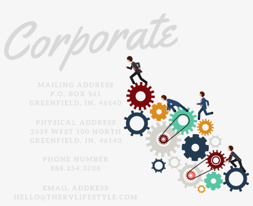 Corporate - Trabajo En Equipo Engranaj, transparent png download