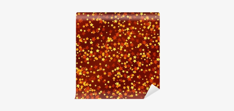 Seamless Background With Golden Stars Wall Mural • - Canvas, transparent png download