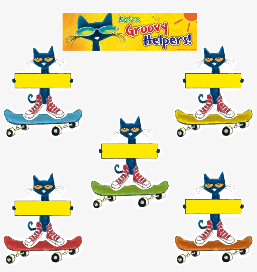 Pete The Cat Groovy Classroom Jobs Mini Bulletin Board - Pete The Cat Groovy Jobs, transparent png download