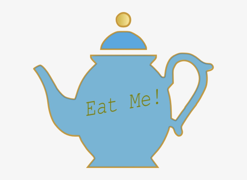 Alice In Wonderland Clipart Teapot - Alice In Wonderland Teacup Clipart, transparent png download