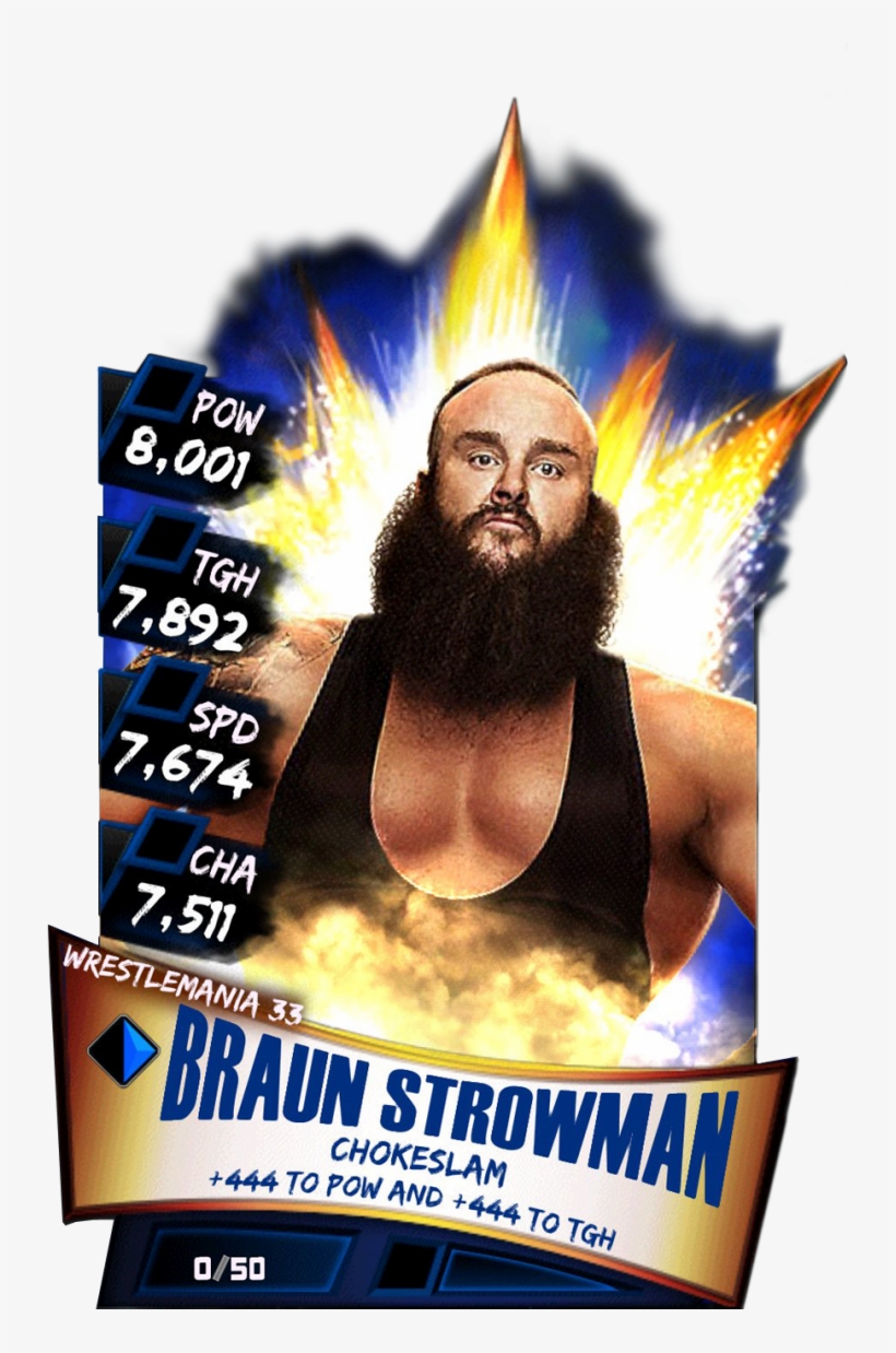Braunstrowman S3 14 Wrestlemania33 - Wwe Supercard Wm 33 John Cena, transparent png download
