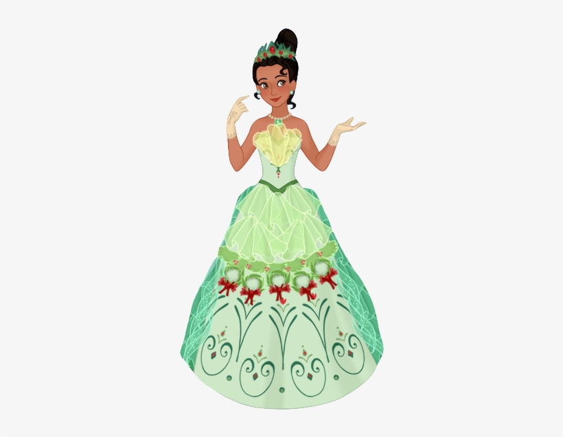 Tiana Holly Wreath Gown By Musicmermaid - Wreath, transparent png download