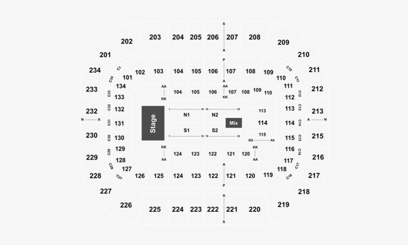 Full Map - Bryce Jordan Center, transparent png download