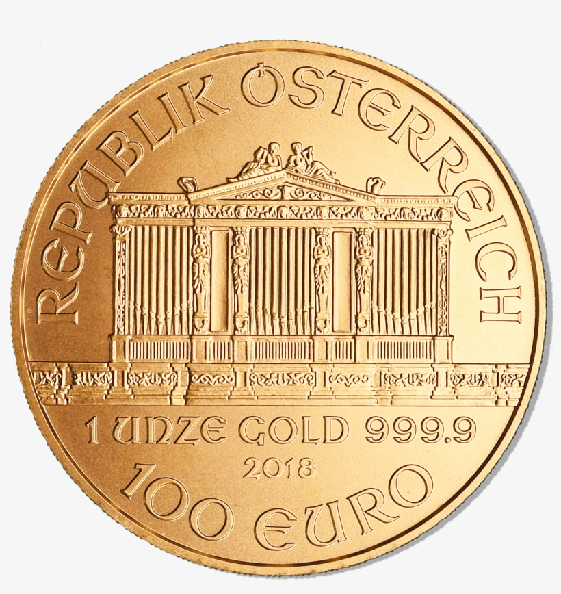 Austrian Gold Philharmonic Png Gold Coing - Gold Coin, transparent png download
