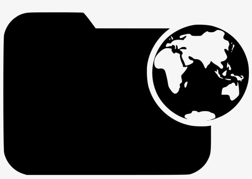 Folder Globe Earth Comments - Map, transparent png download