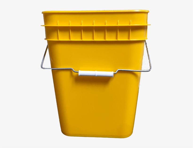 4 Gallon Square Container Yellow - Container, transparent png download