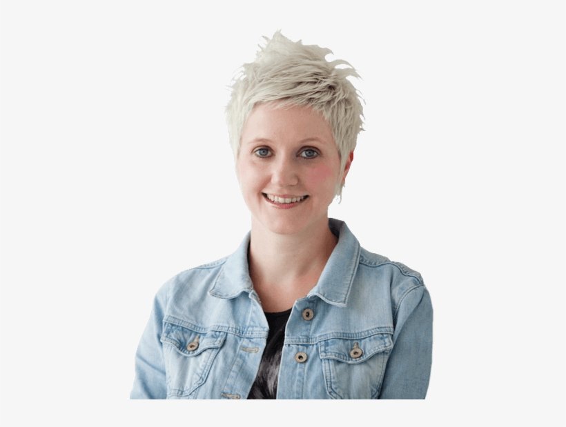 Woman With Bleach Blonde Hair - Blond, transparent png download