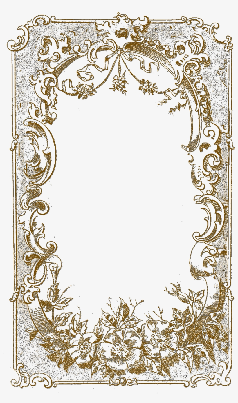 Vintage Gold Frame Png - Messages For The Graduate: Blank Lined Guest Book -, transparent png download