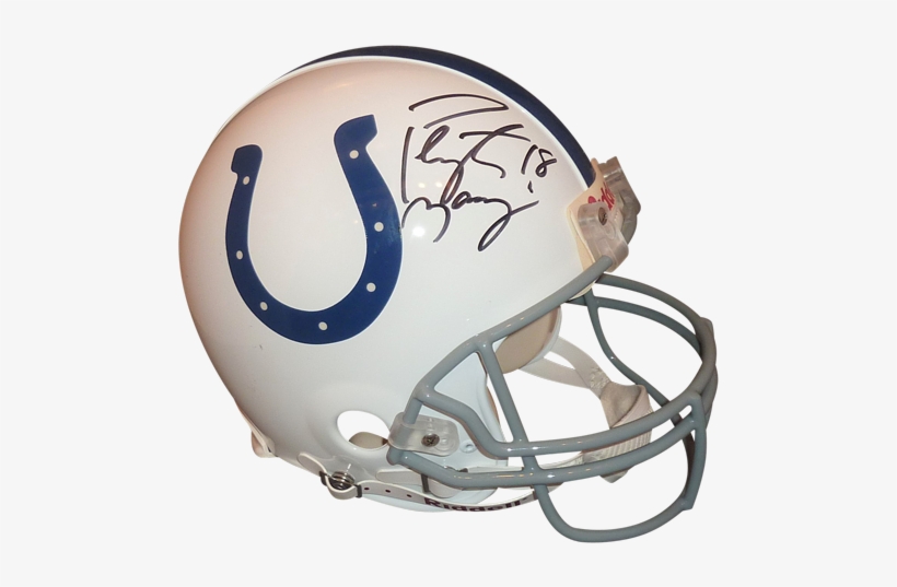 Peyton Manning Autographed Indianapolis Colts Authentic - Face Mask, transparent png download