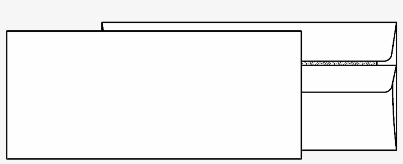 #10 Tint Flip N Seal Envelope - Monochrome, transparent png download