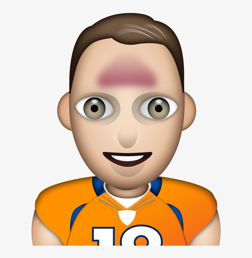 Peyton Manning Emoji Looks As Much Like Peyton As The - Jay Cutler Png Nfl, transparent png download