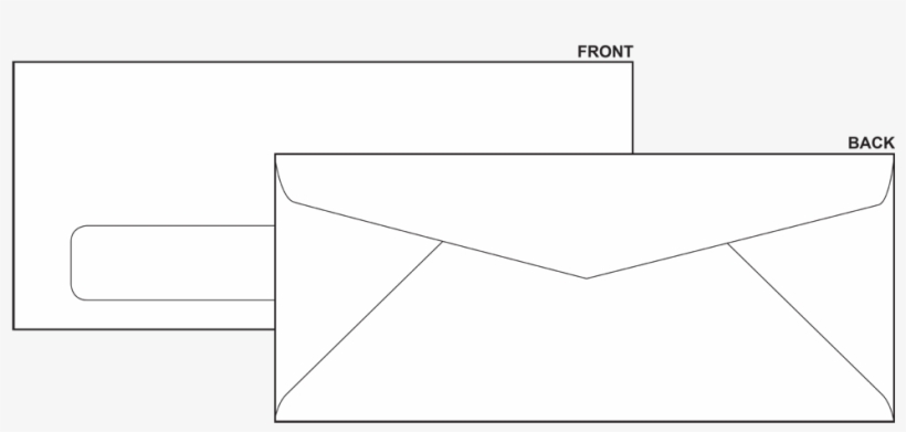 Double Window Check Envelopes - Paper, transparent png download
