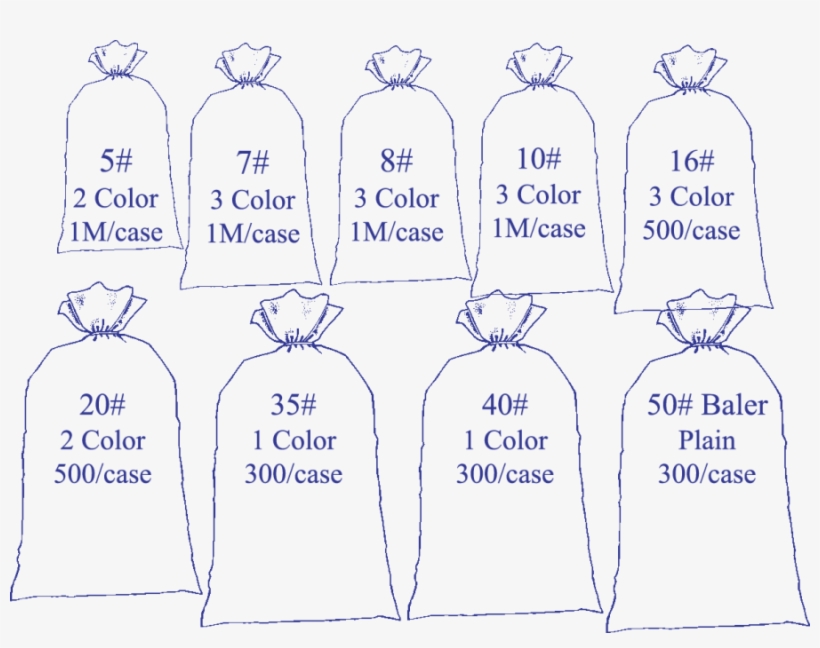 Ice Bags - Ice Bag Sizes, transparent png download