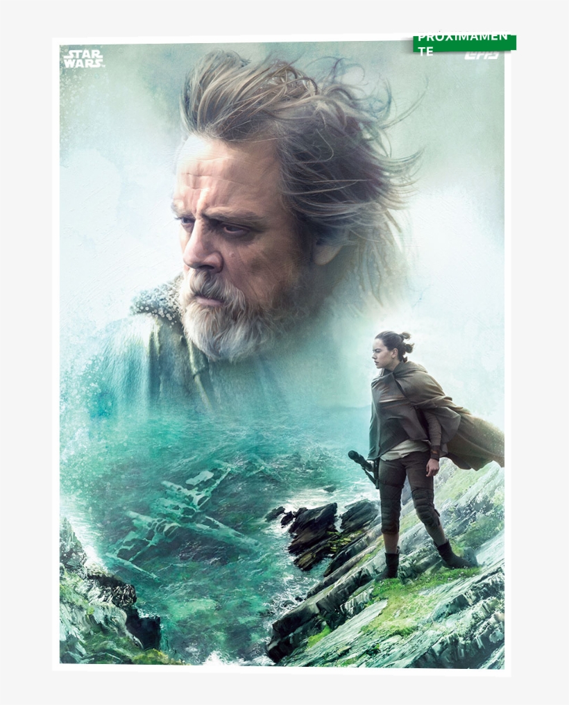The Last Jedi Card Art - Star Wars 8 Luke, transparent png download