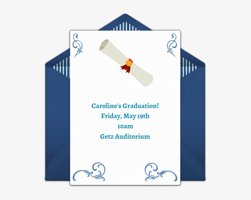 Graduation Diploma Online Invitation - Christmas Day, transparent png download