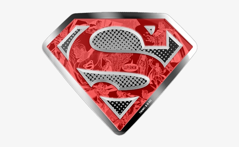 Pure Silver Coloured Coin - Superman 10 Oz Silver, transparent png download