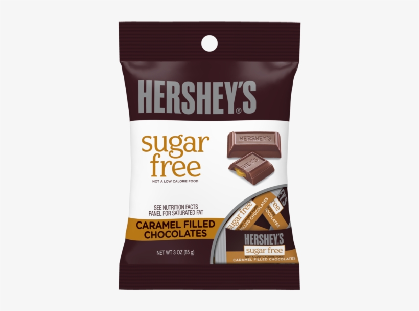 Hershey's Sugar Free Caramel Filled Milk Chocolate - Hersheys Sugar Free Caramel, transparent png download