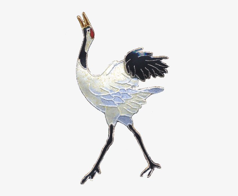 Dancing Crane Pin, transparent png download